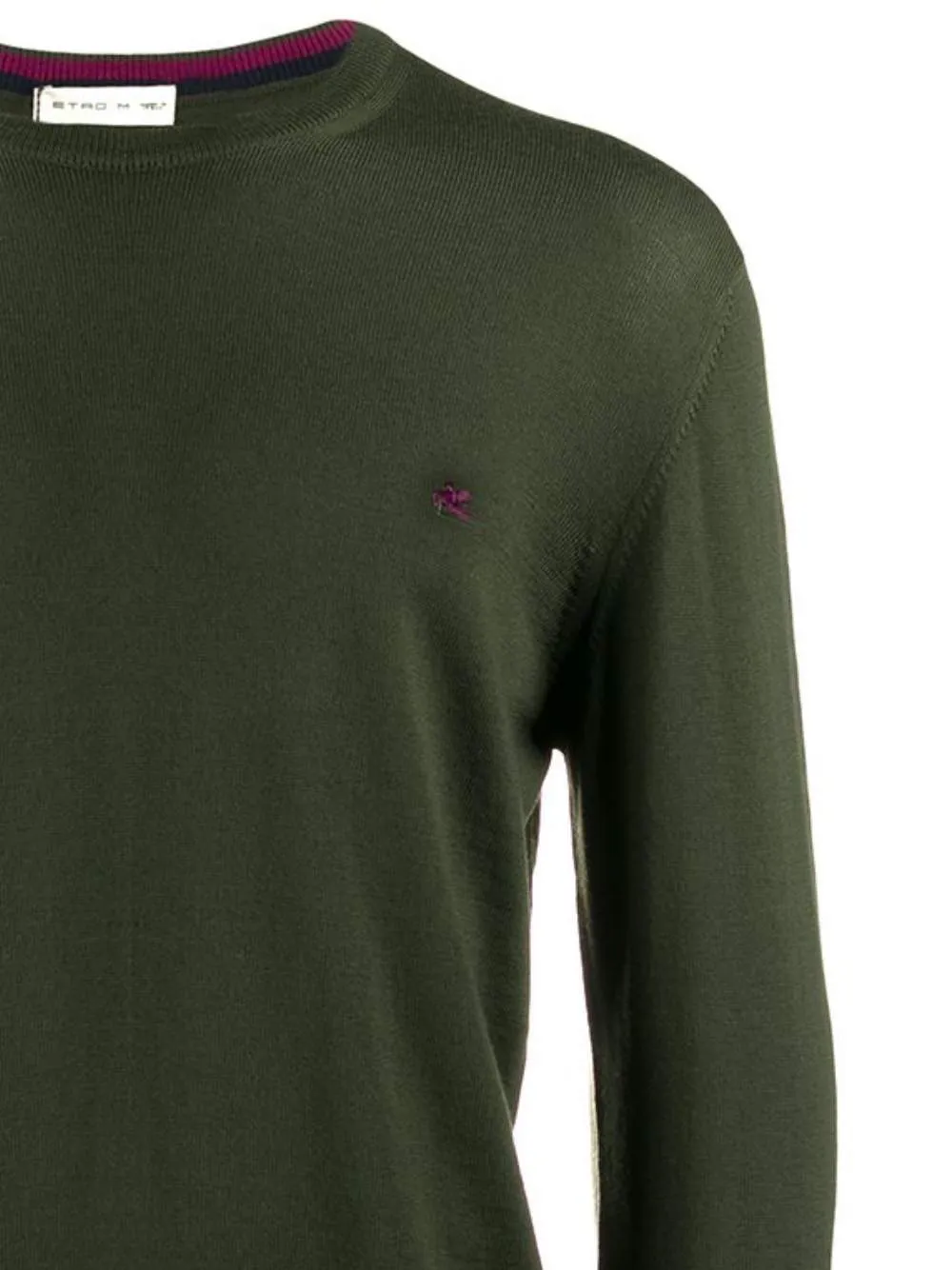 Logo-Embroidered Crewneck Knitted Jumper