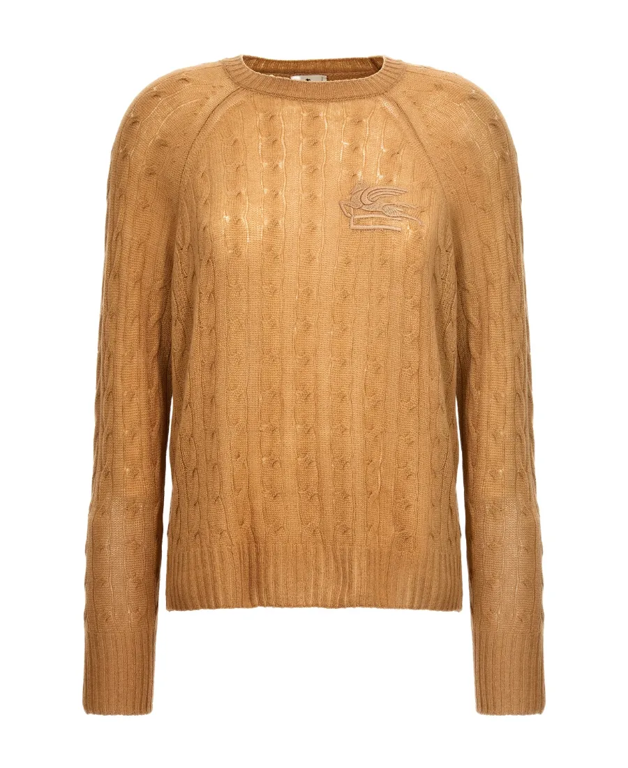 Pegaso Embroidered Crewneck Knitted Jumper