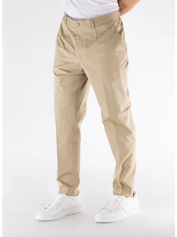 Tapered Stretched Chino Trousers