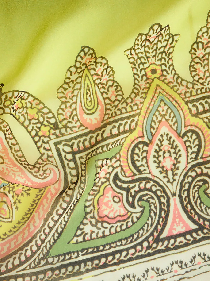Gradient Effect V-Neck Dress