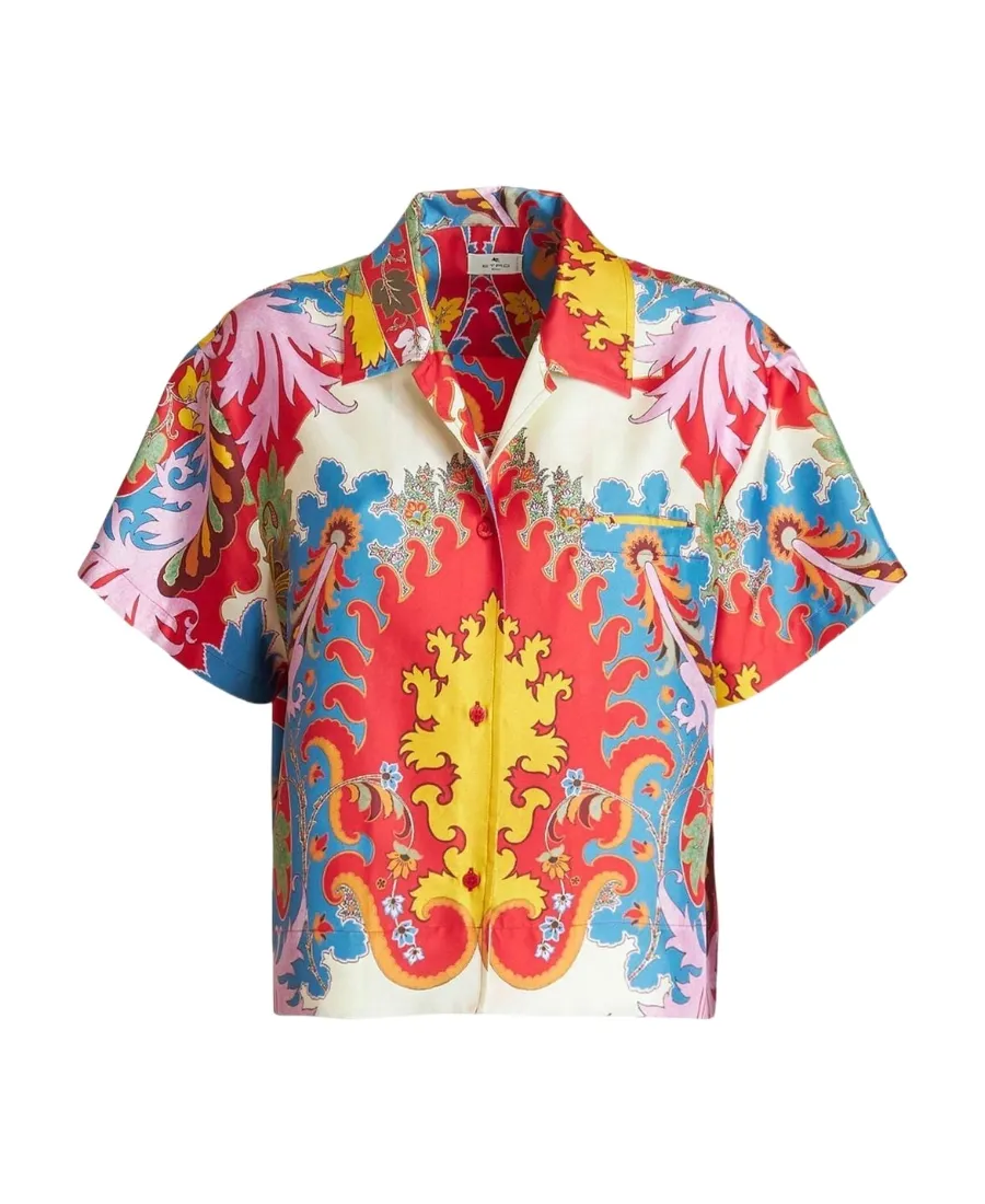 Graphic Printed Button-Up Shirt