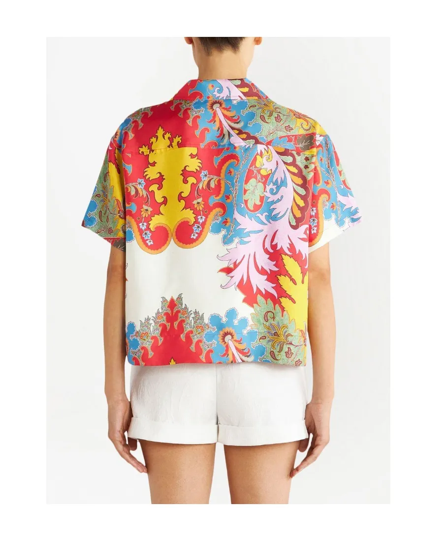 Graphic Printed Button-Up Shirt