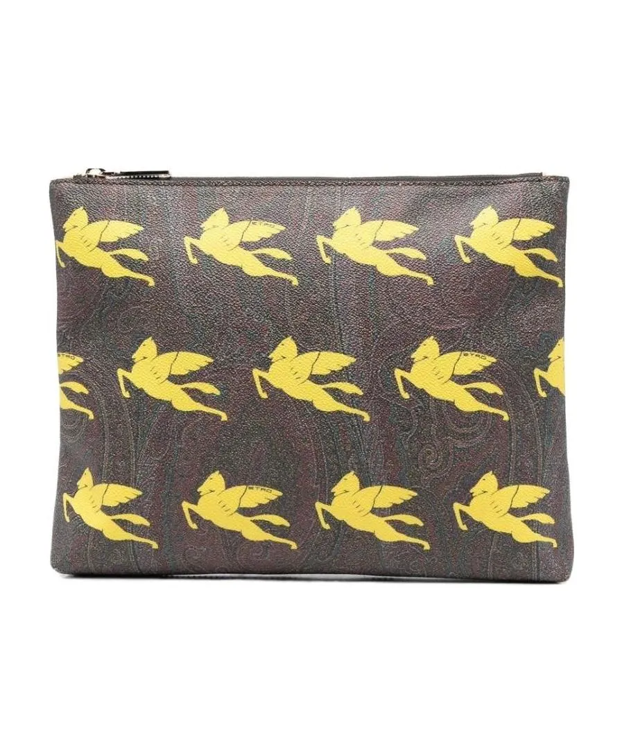 Paisley Print Clutch Bag
