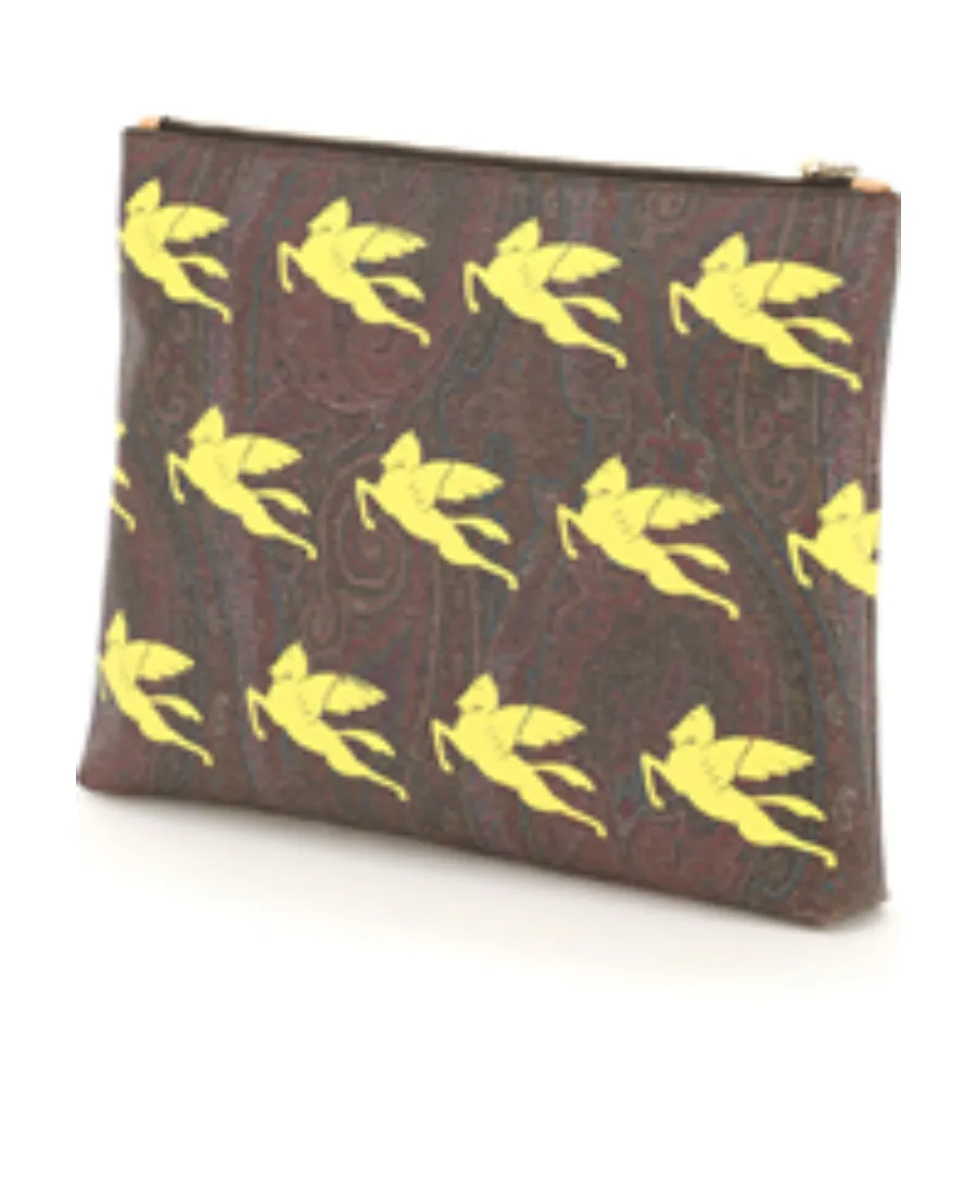 Paisley Print Clutch Bag
