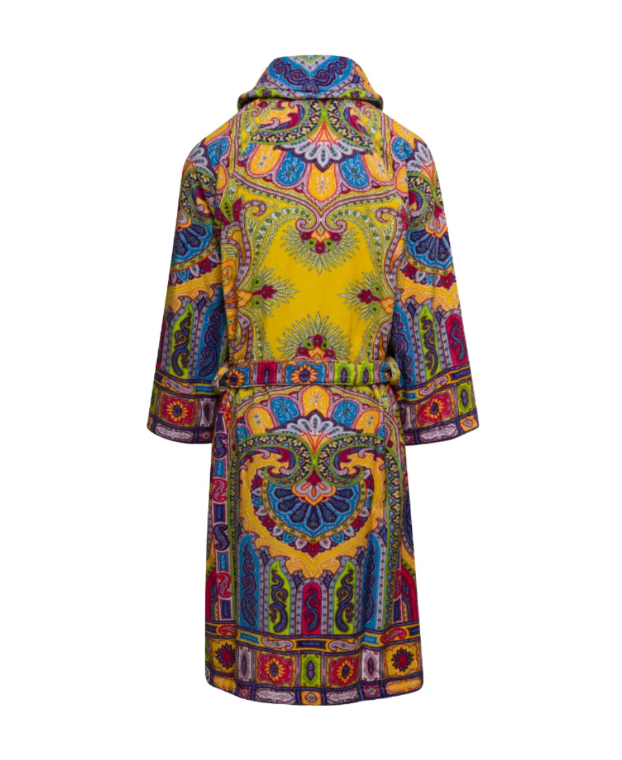 Paisley Pattern Belted Bath Robe