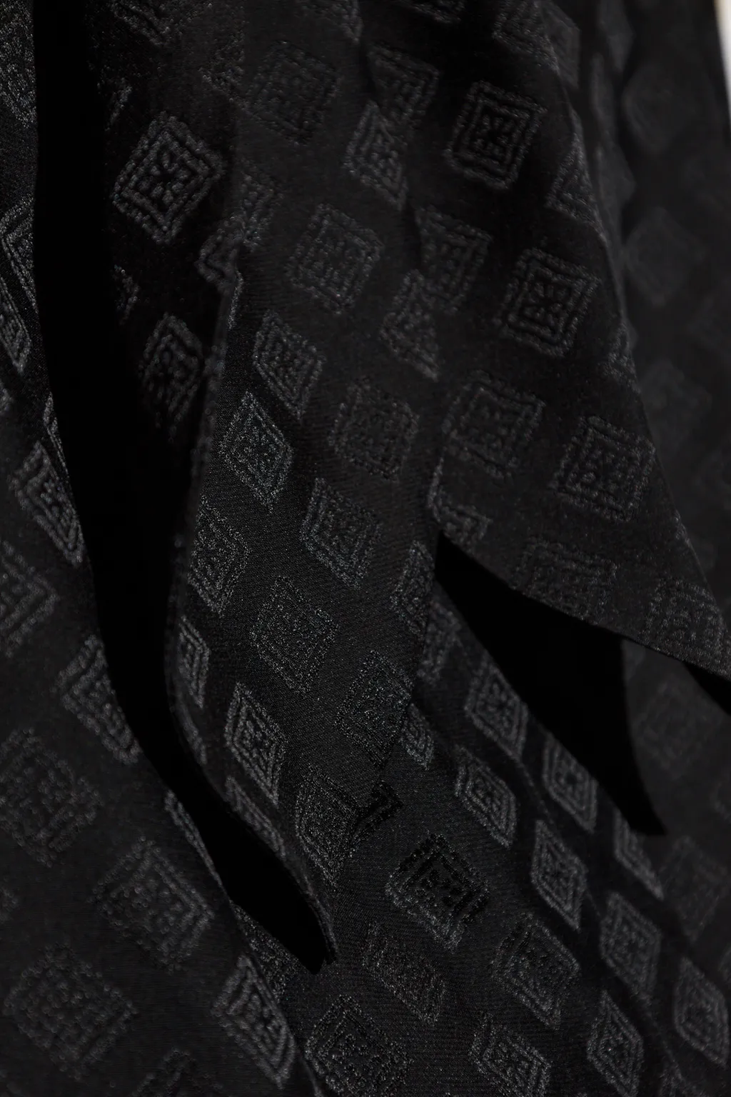 Jacquard Straight Hem Shirt