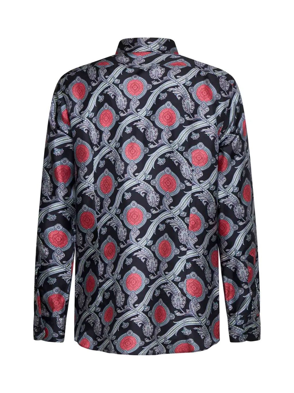 Pattern Printed Straight Hem Shirt