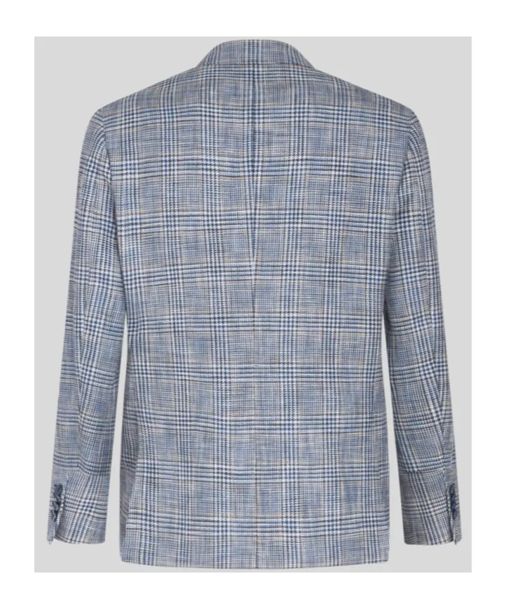 Checked Single-Breasted Blazer