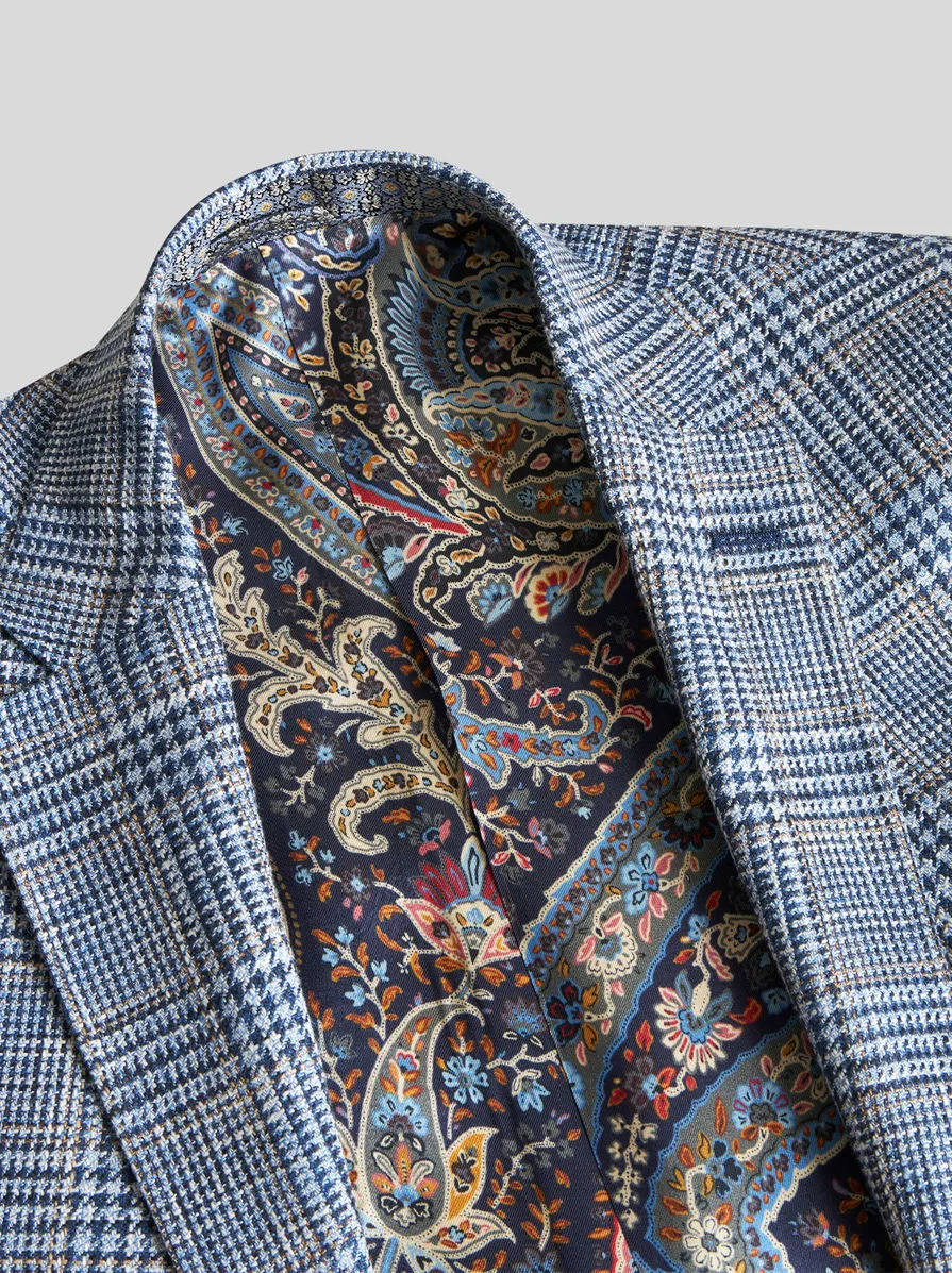 Checked Single-Breasted Blazer
