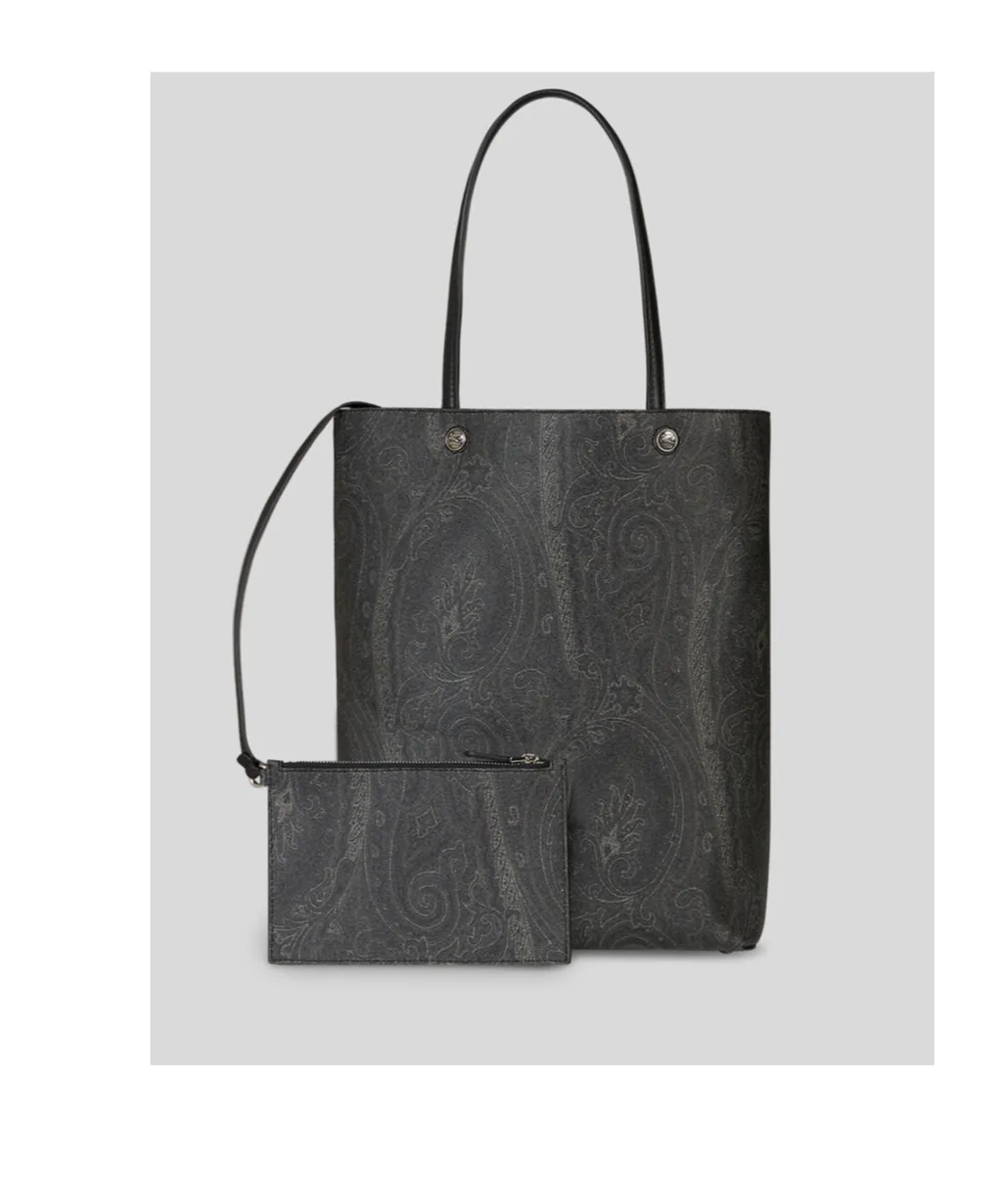 Clutch Embellished Paisley Tote Bag