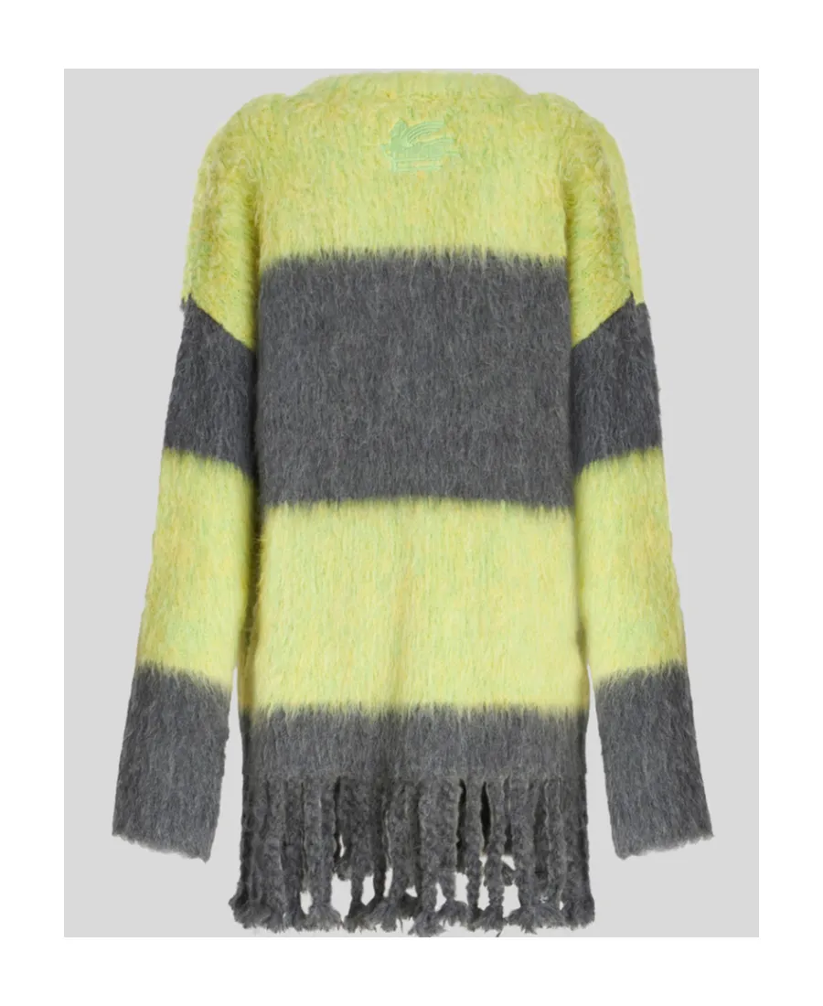 Crewneck Long-Sleeved Cardigan