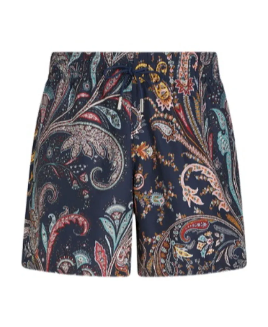 Paisley-Printed Swim Shorts
