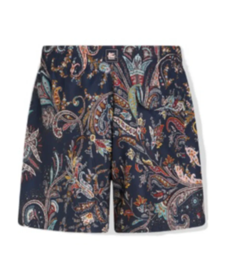 Paisley-Printed Swim Shorts