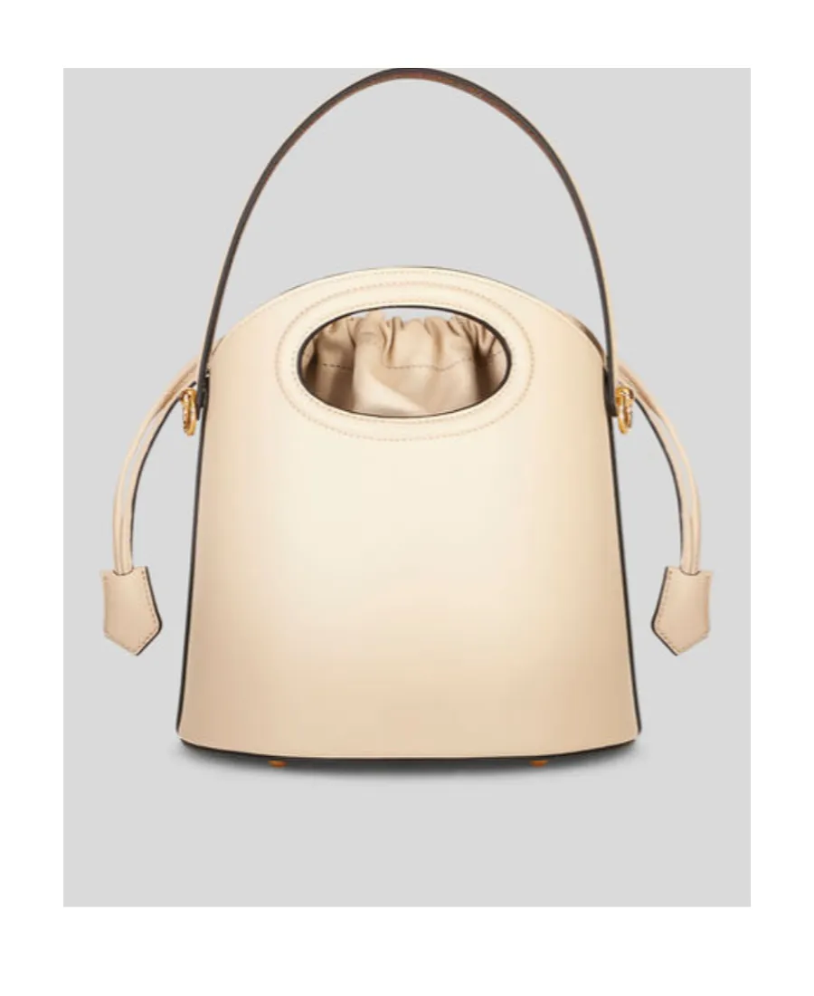 Logo Embossed Drawstring Bucket Bag
