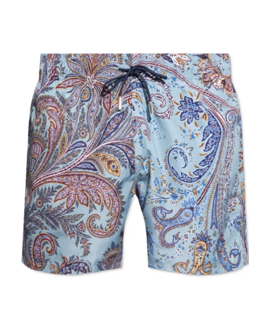 Paisley-Printed Swim Shorts