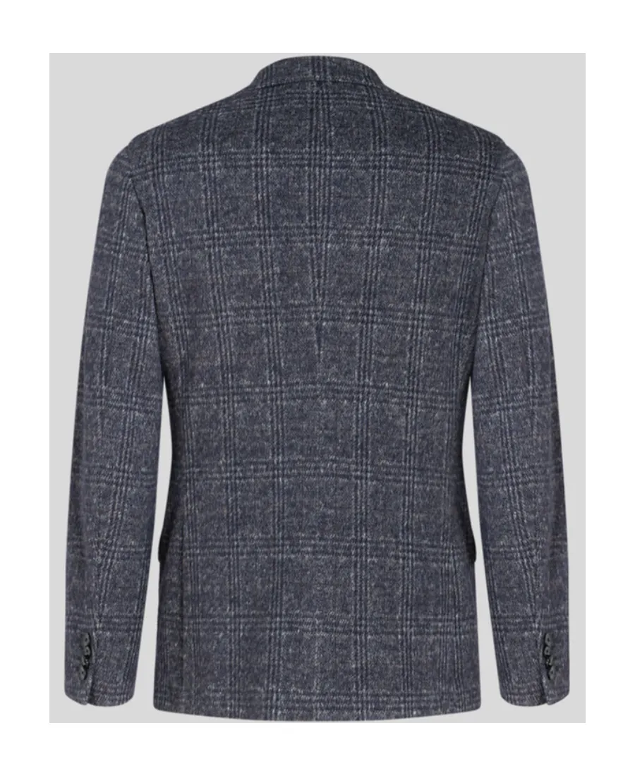 Checked Long Sleeved Blazer
