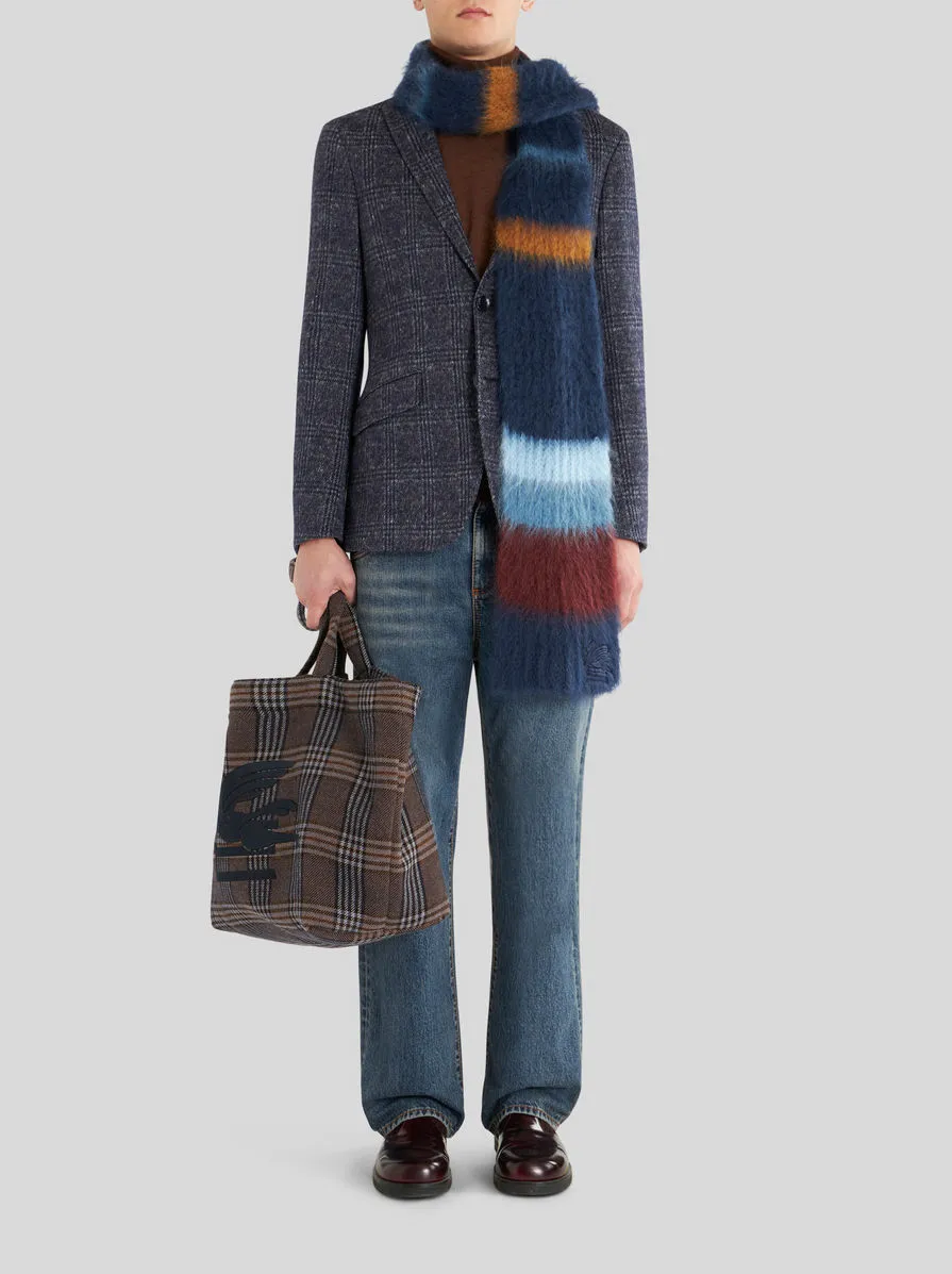 Checked Long Sleeved Blazer