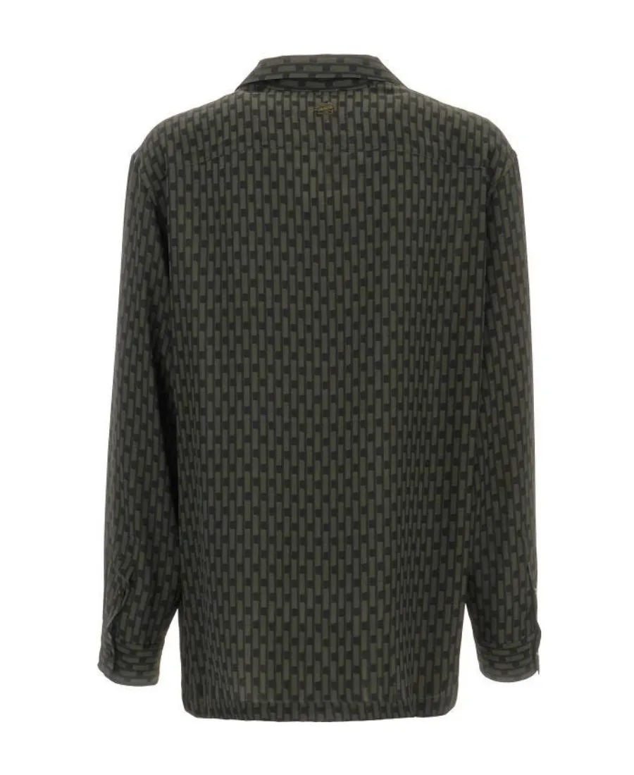 Floral Printed Collared Button-Up Shirt