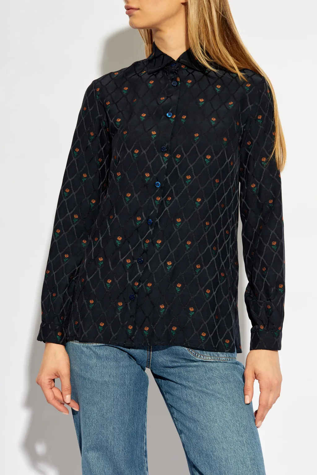 Floral Embroidered Shirt