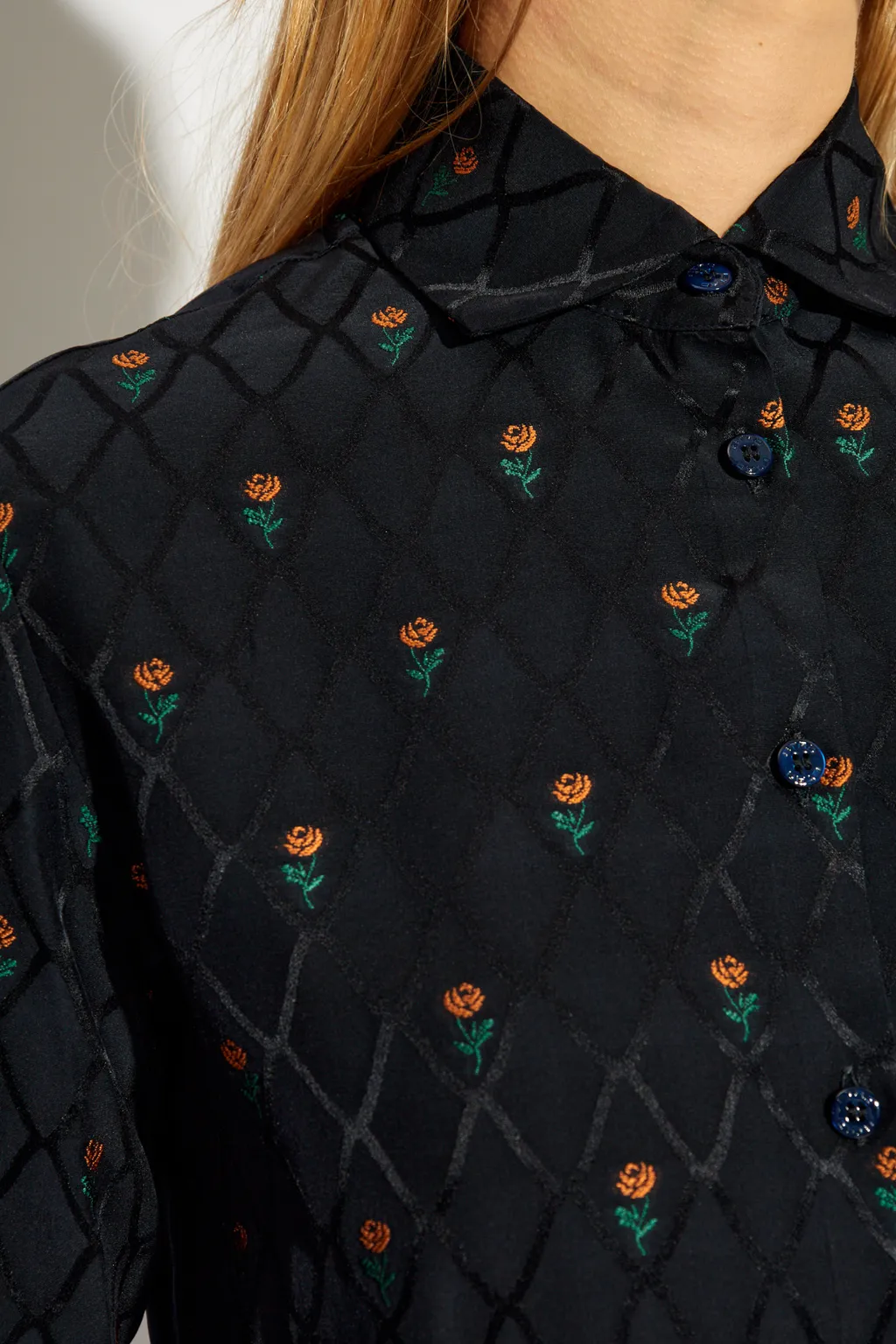 Floral Embroidered Shirt