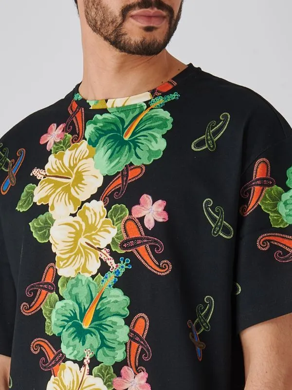 Floral Printed Crewneck T-Shirt