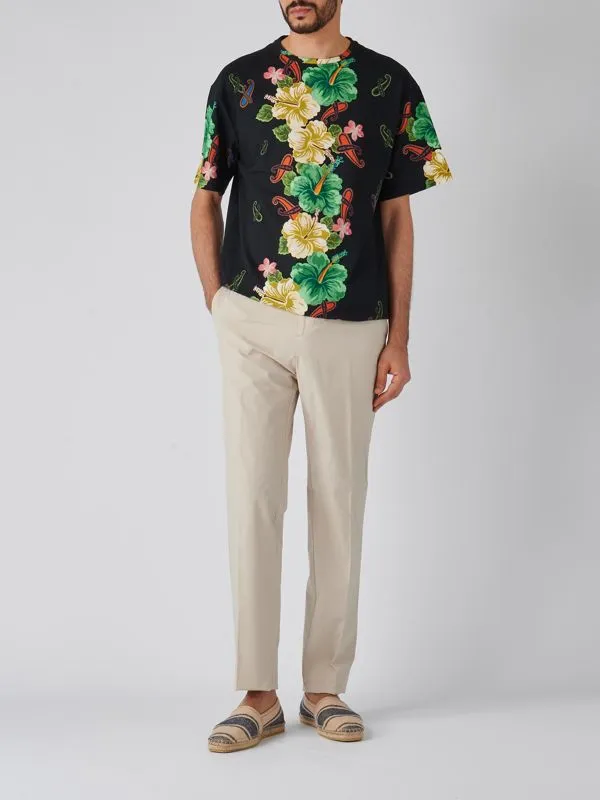 Floral Printed Crewneck T-Shirt