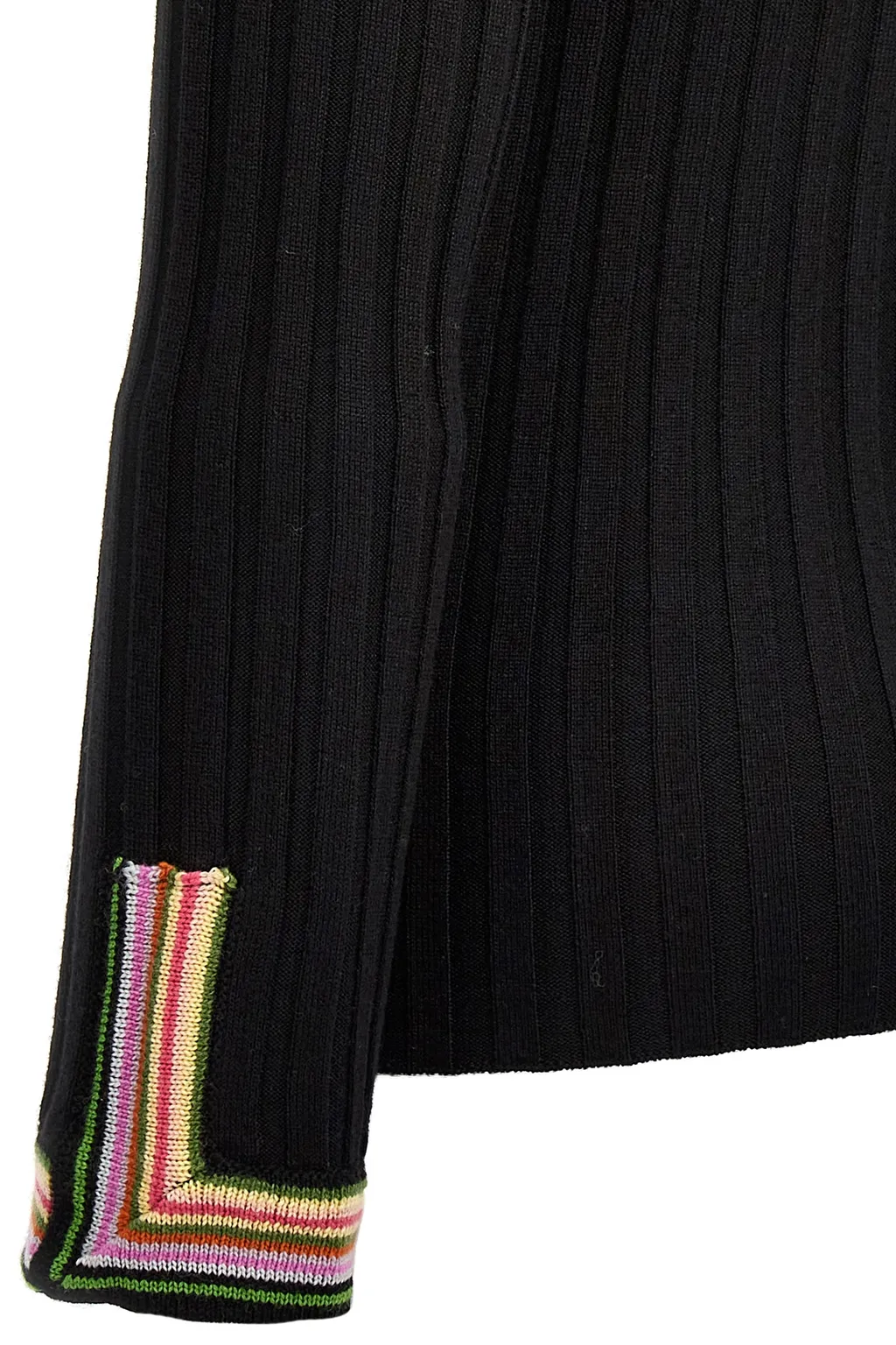 Polo Neck Ribbed Jumper