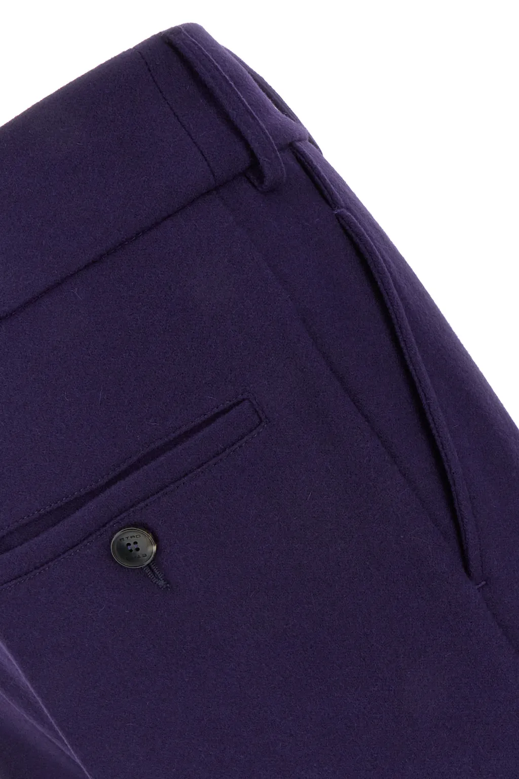 Button Detailed Straight Leg Pants