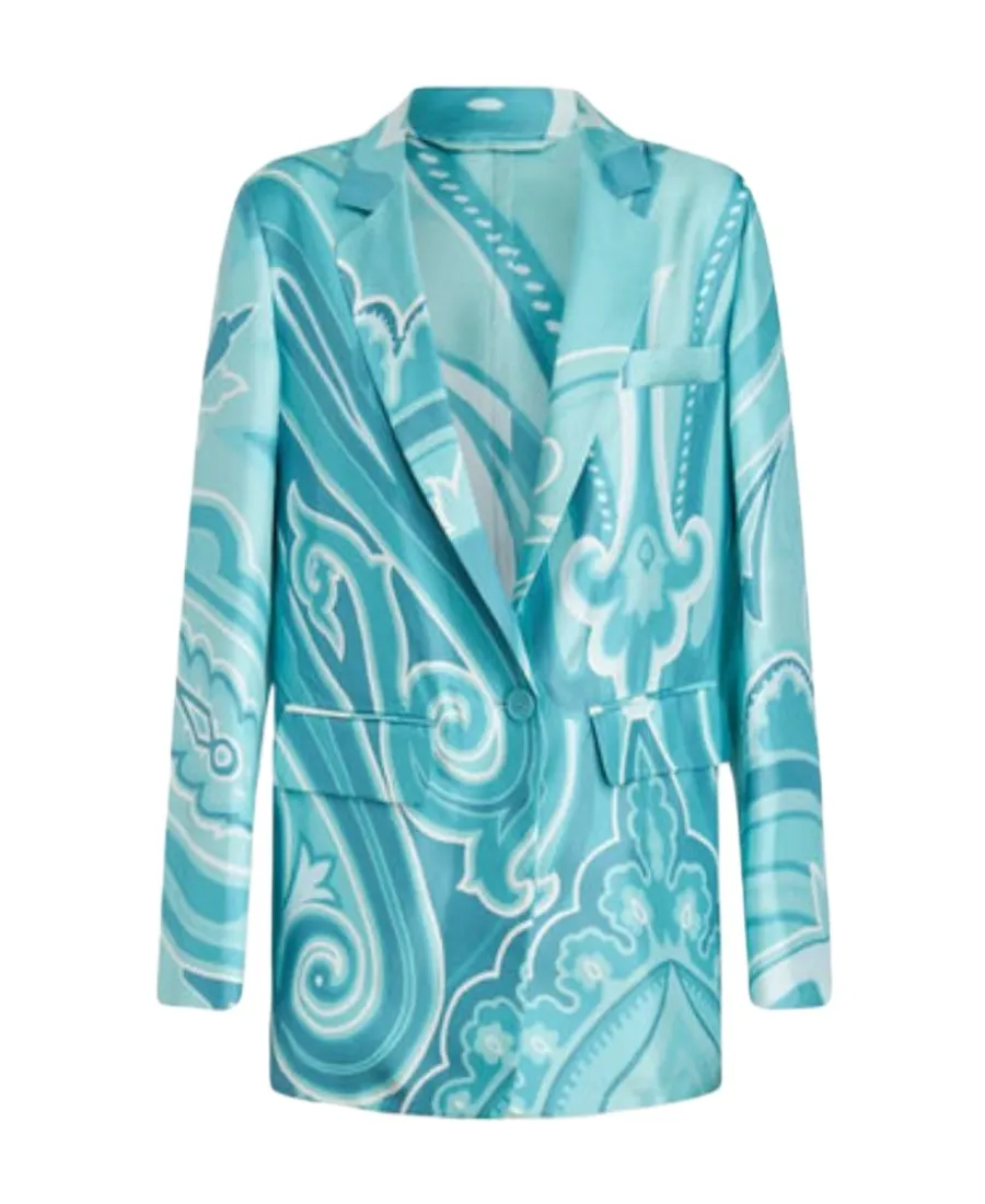 Graphic Print Blazer
