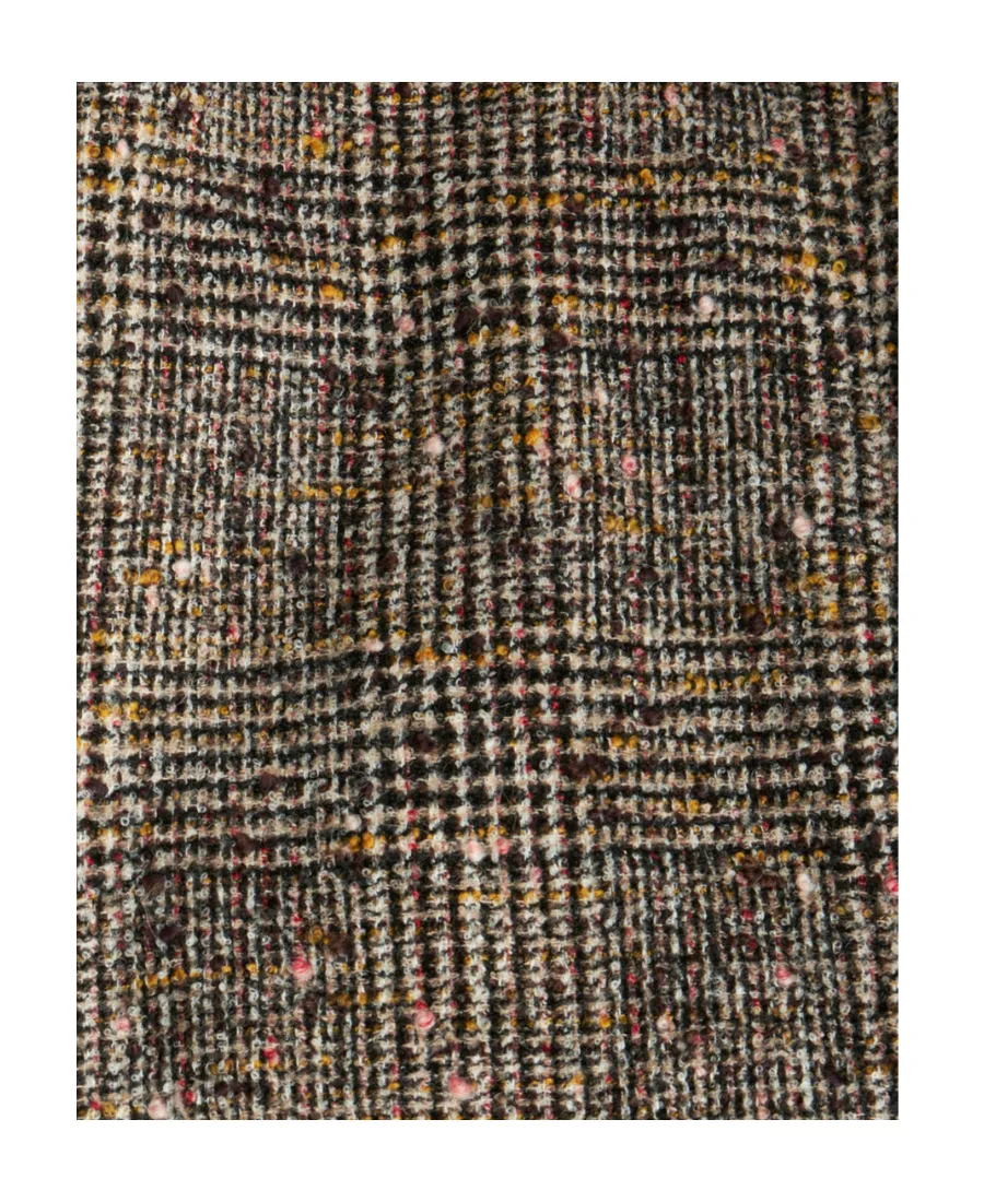 Single-Breasted Checked Blazer