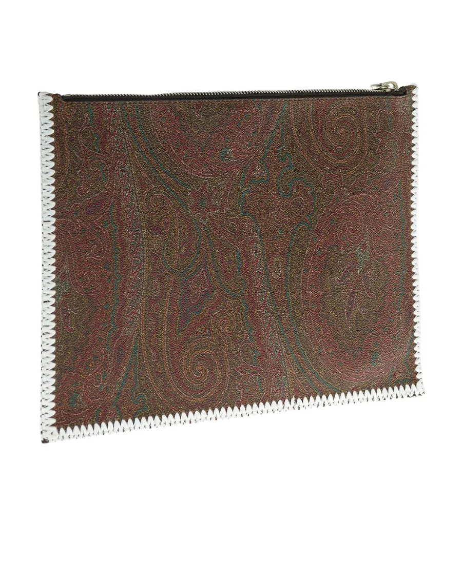 Paisley Print Clutch Bag