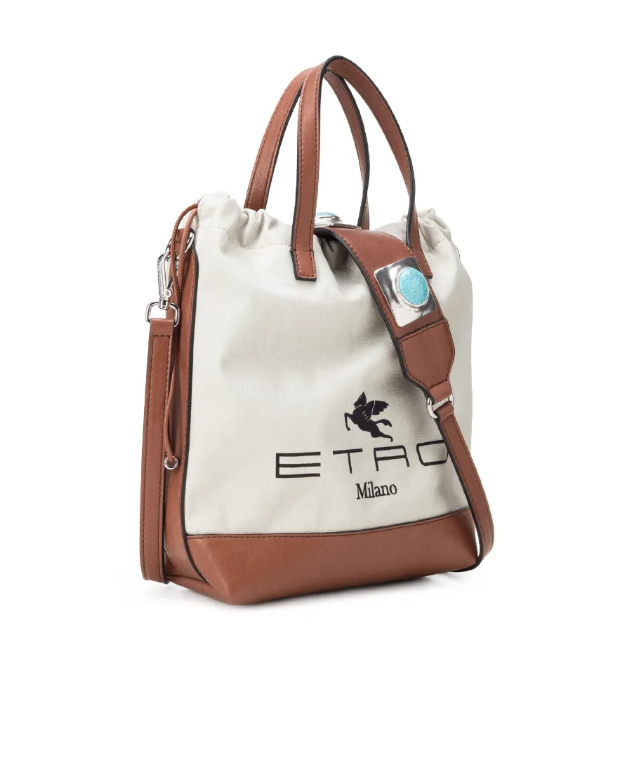 Logo-Print Bucket Bag