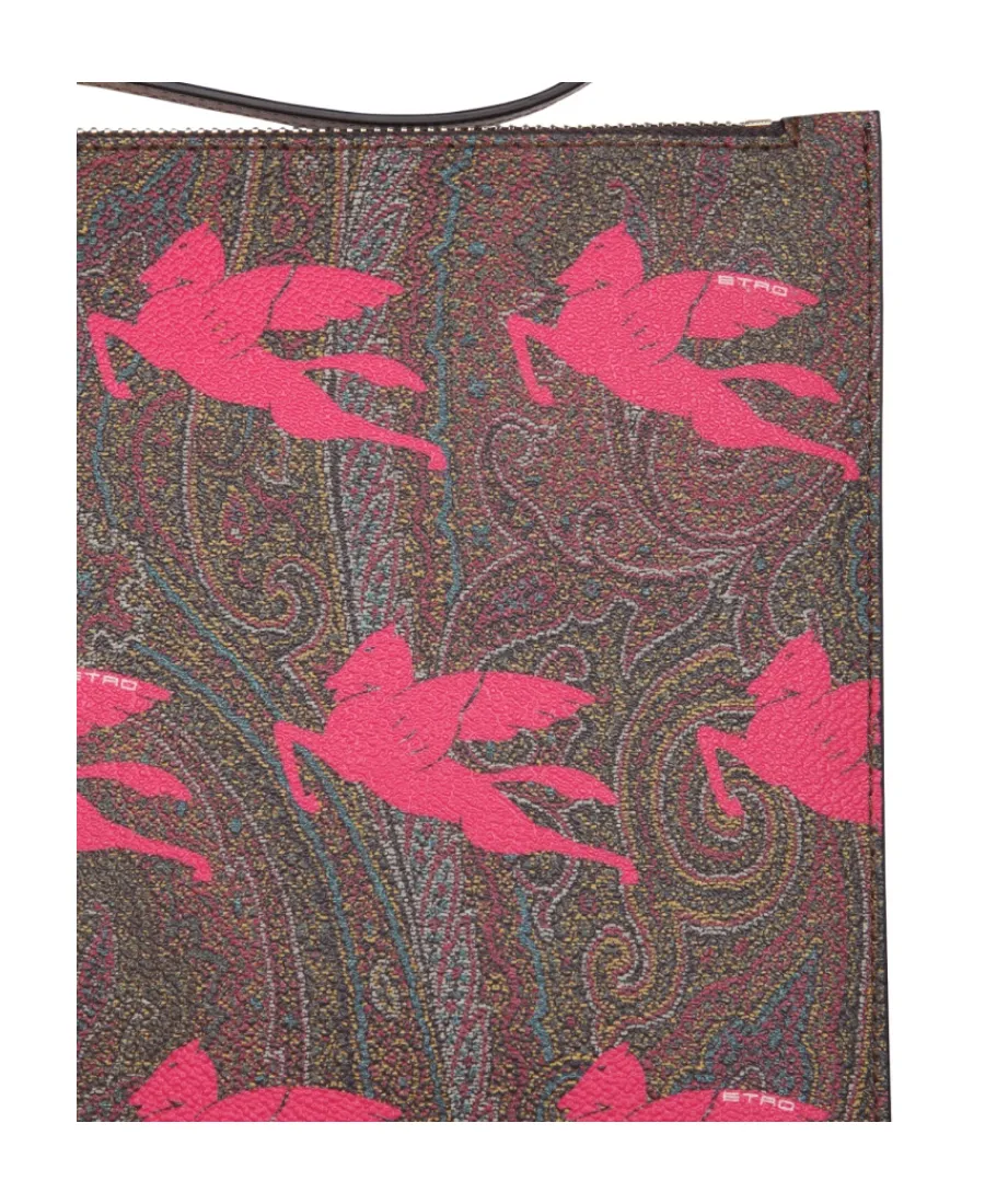 Pegasus Paisley-Print Clutch Bag