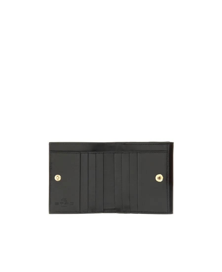 Paisley-Jacquard Folded Wallet