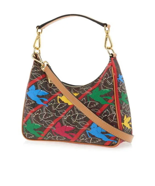 Motif-Print Shoulder Bag