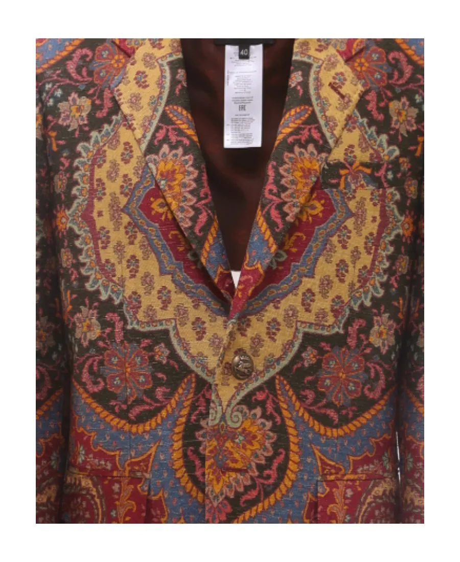 Paisley-Print Blazer