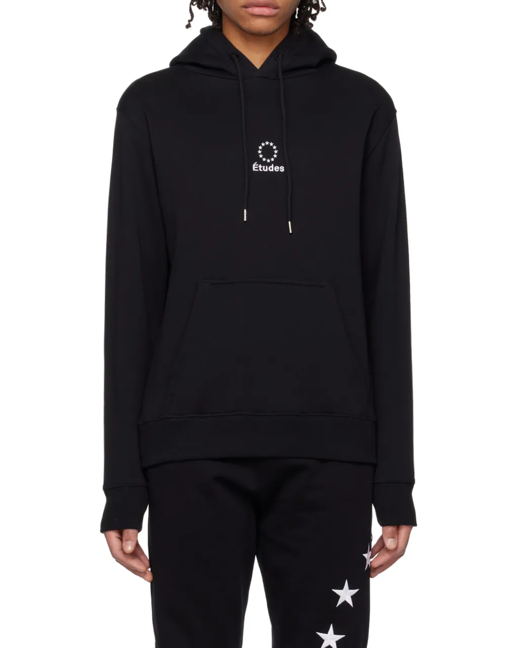 Logo Embroidered Drawstring Hoodie
