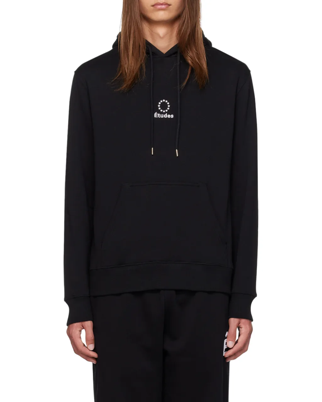 Logo Embroidered Drawstring Hoodie