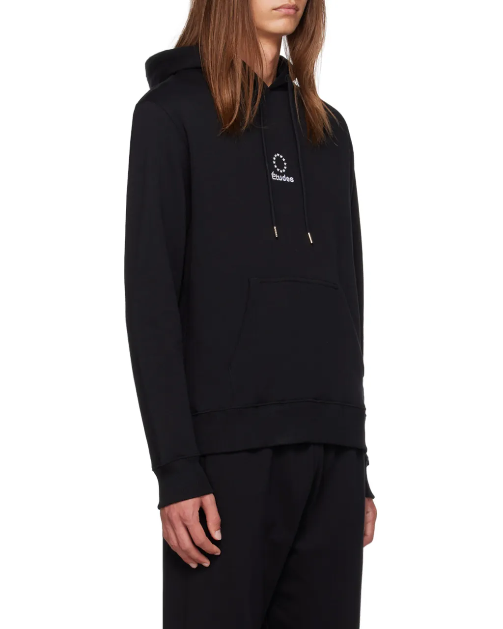 Logo Embroidered Drawstring Hoodie