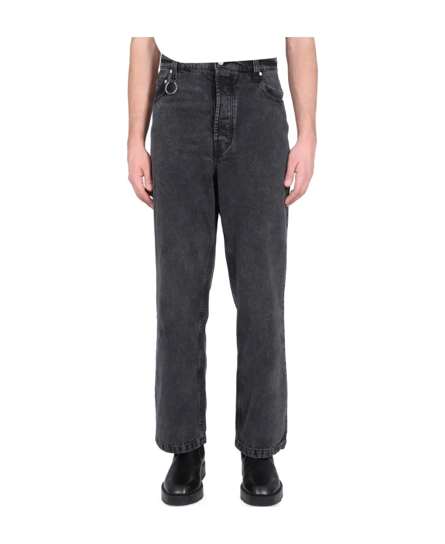 Mid-Rise Straight-Leg Jeans