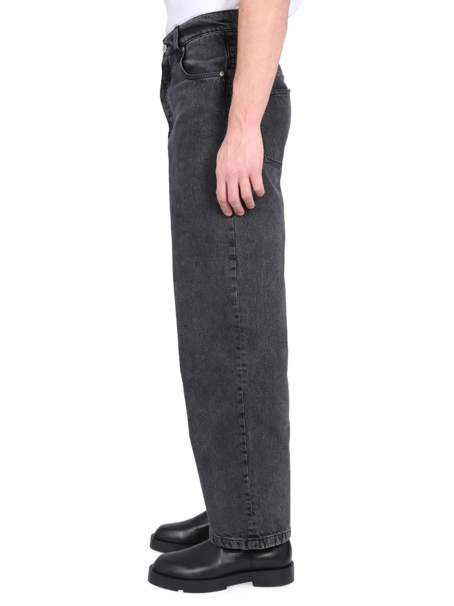 Mid-Rise Straight-Leg Jeans