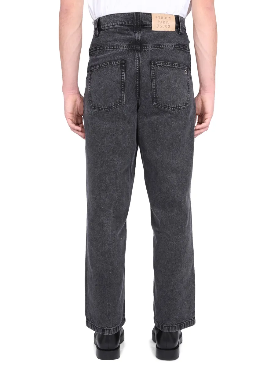 Mid-Rise Straight-Leg Jeans