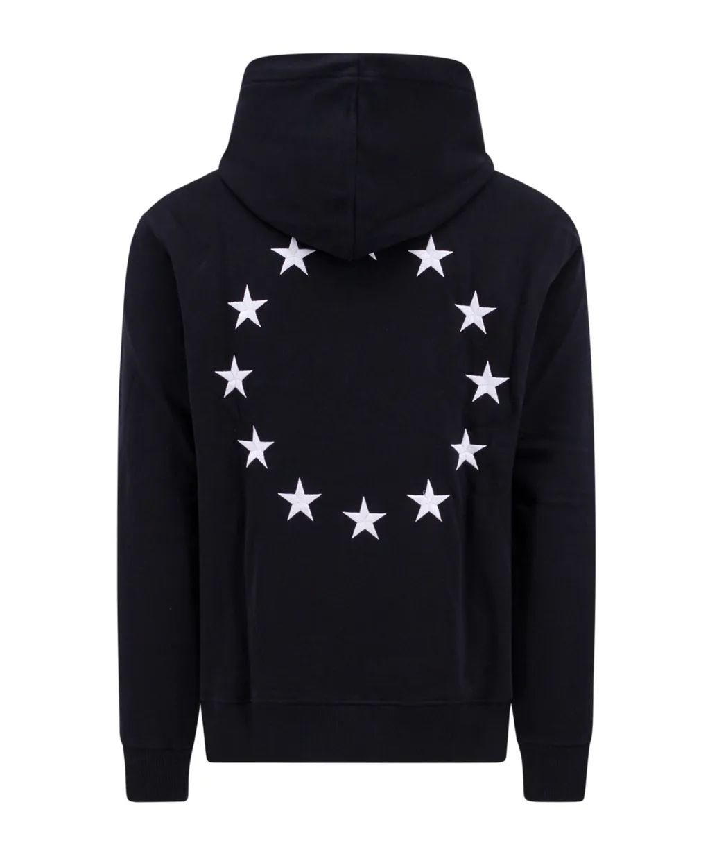 Logo Embroidered Drawstring Hoodie