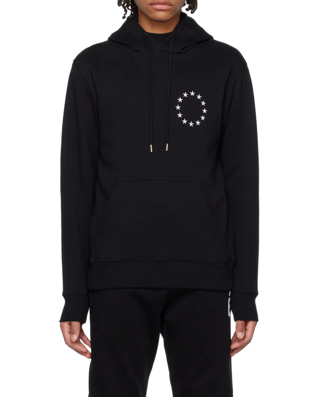Logo Embroidered Drawstring Hoodie