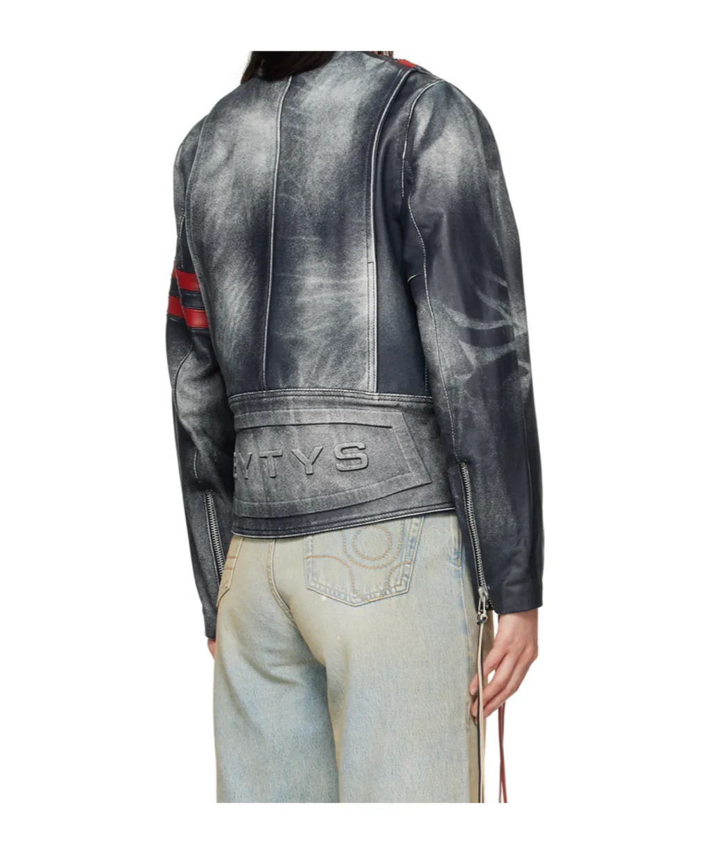 Long Sleeve Leather Jacket