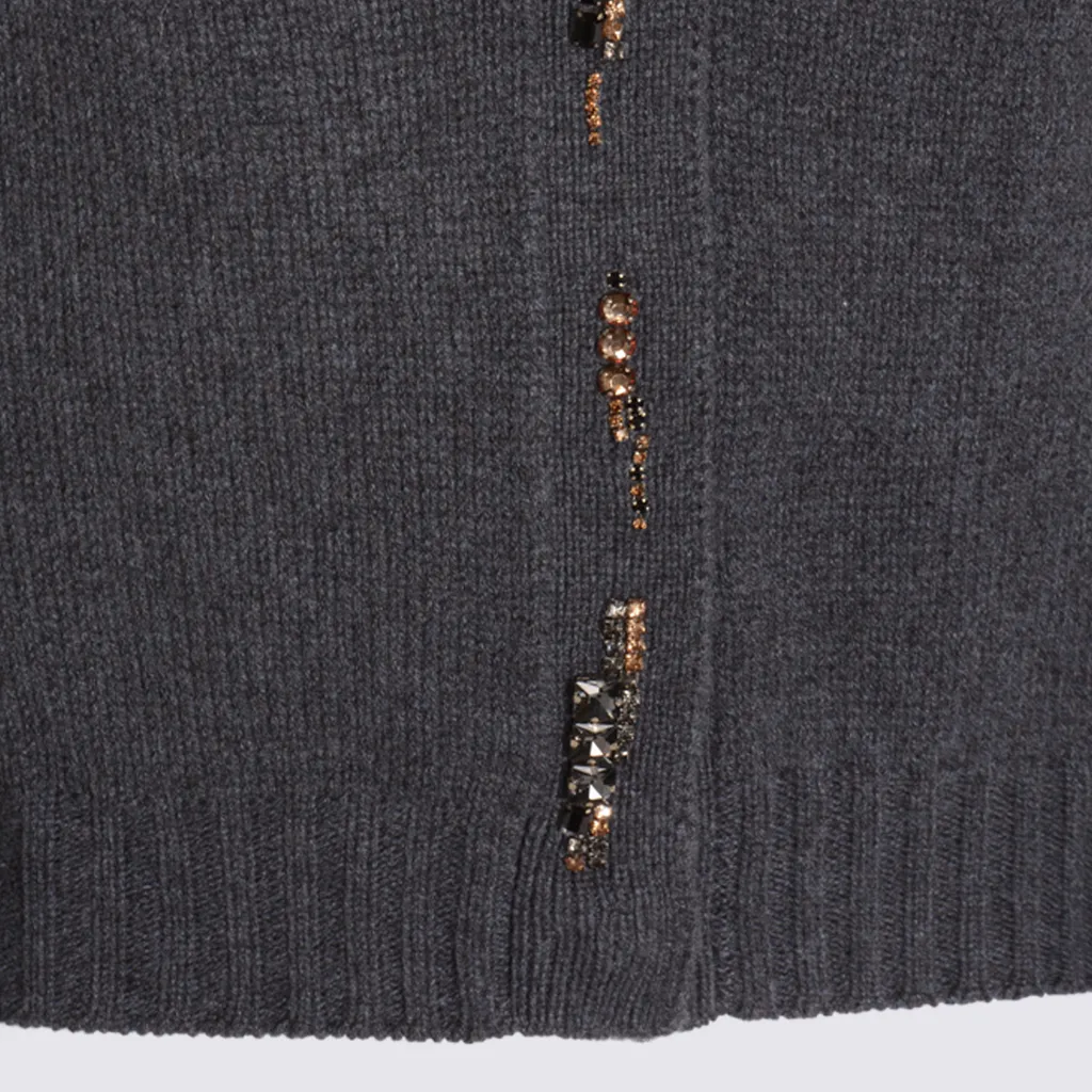 Bead-Embellished Cardigan