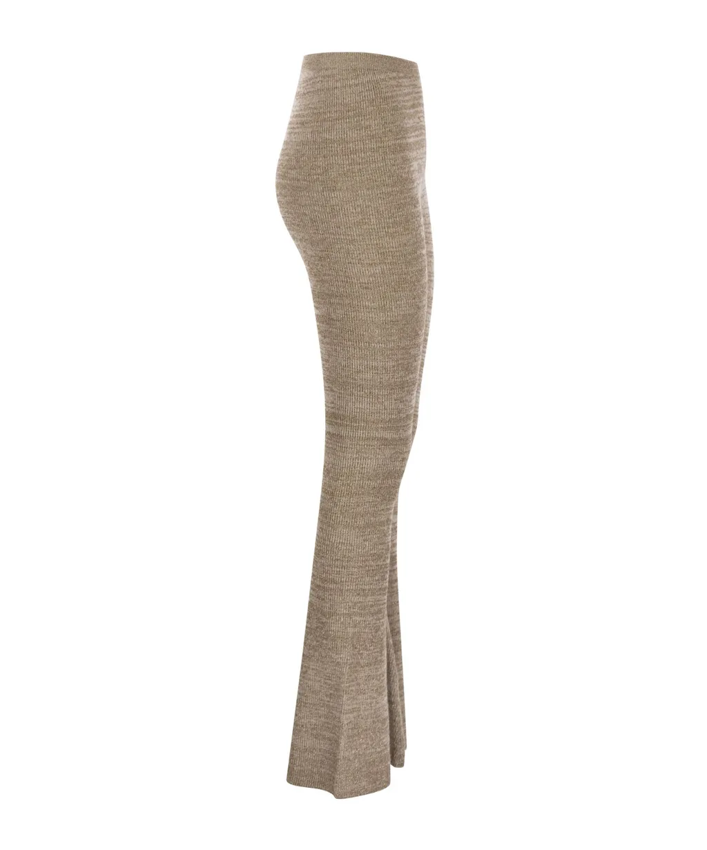 Flared Knitted Trousers