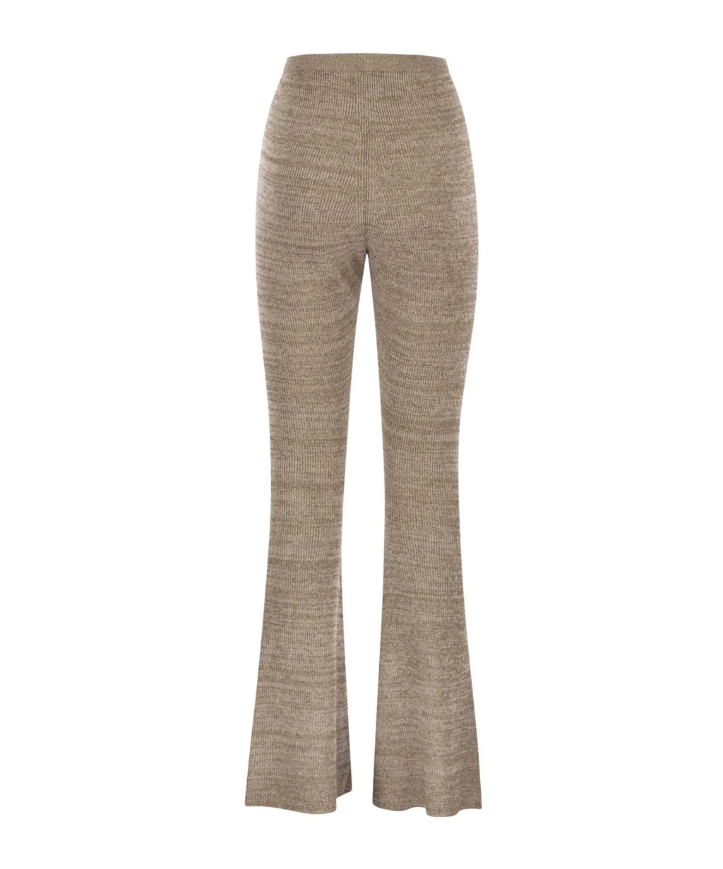 Flared Knitted Trousers