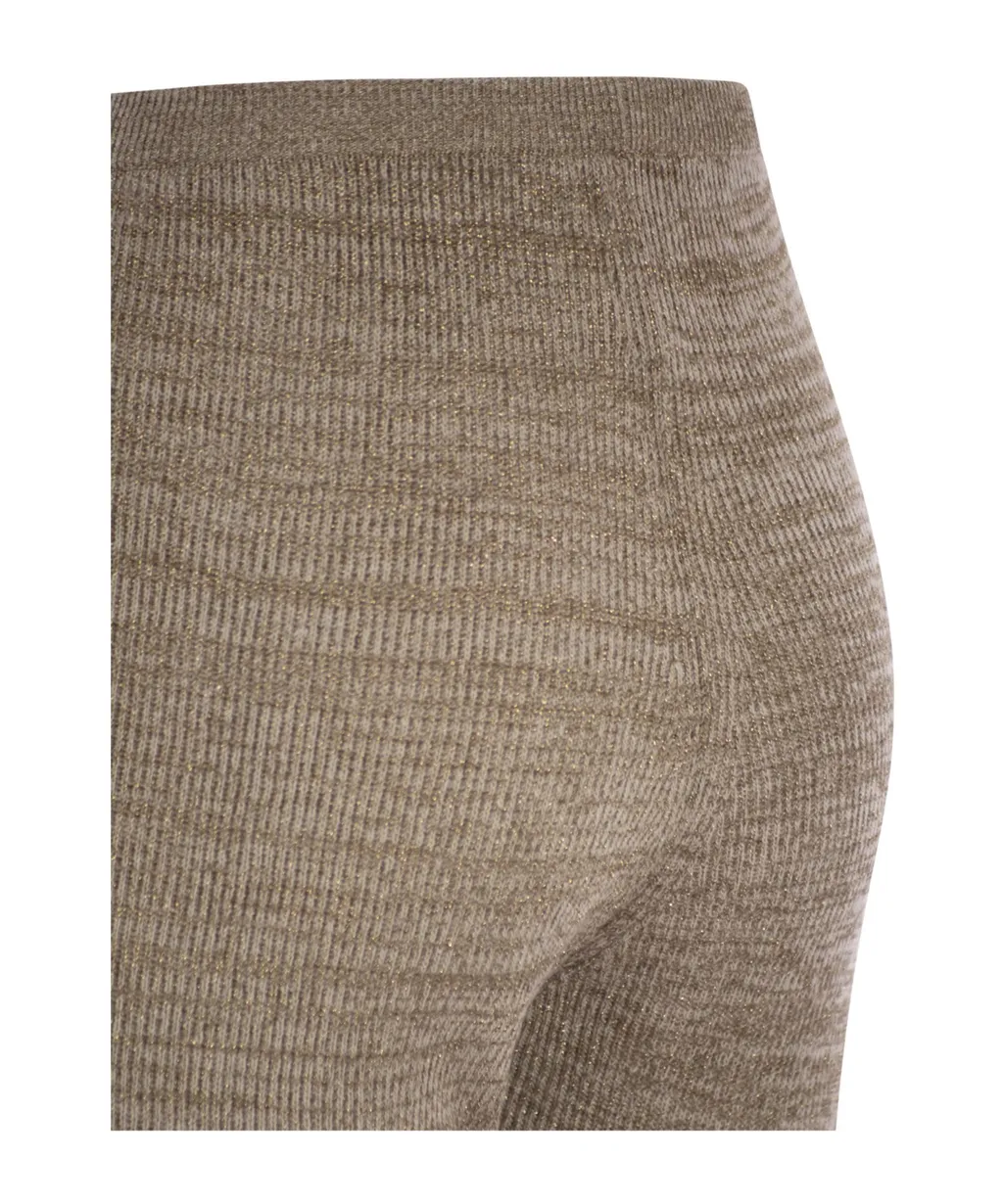 Flared Knitted Trousers