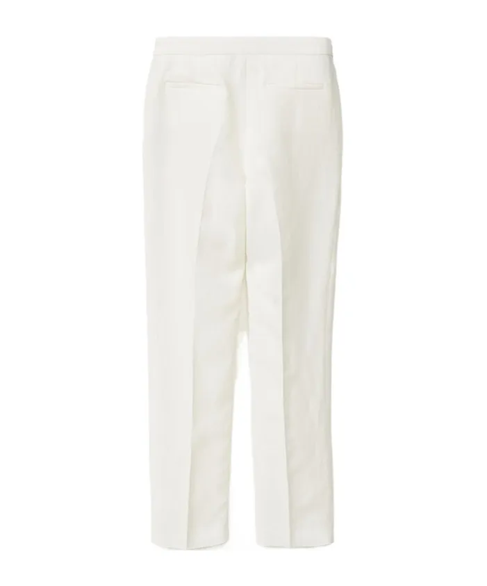 Tapered-Leg Tailored Trousers